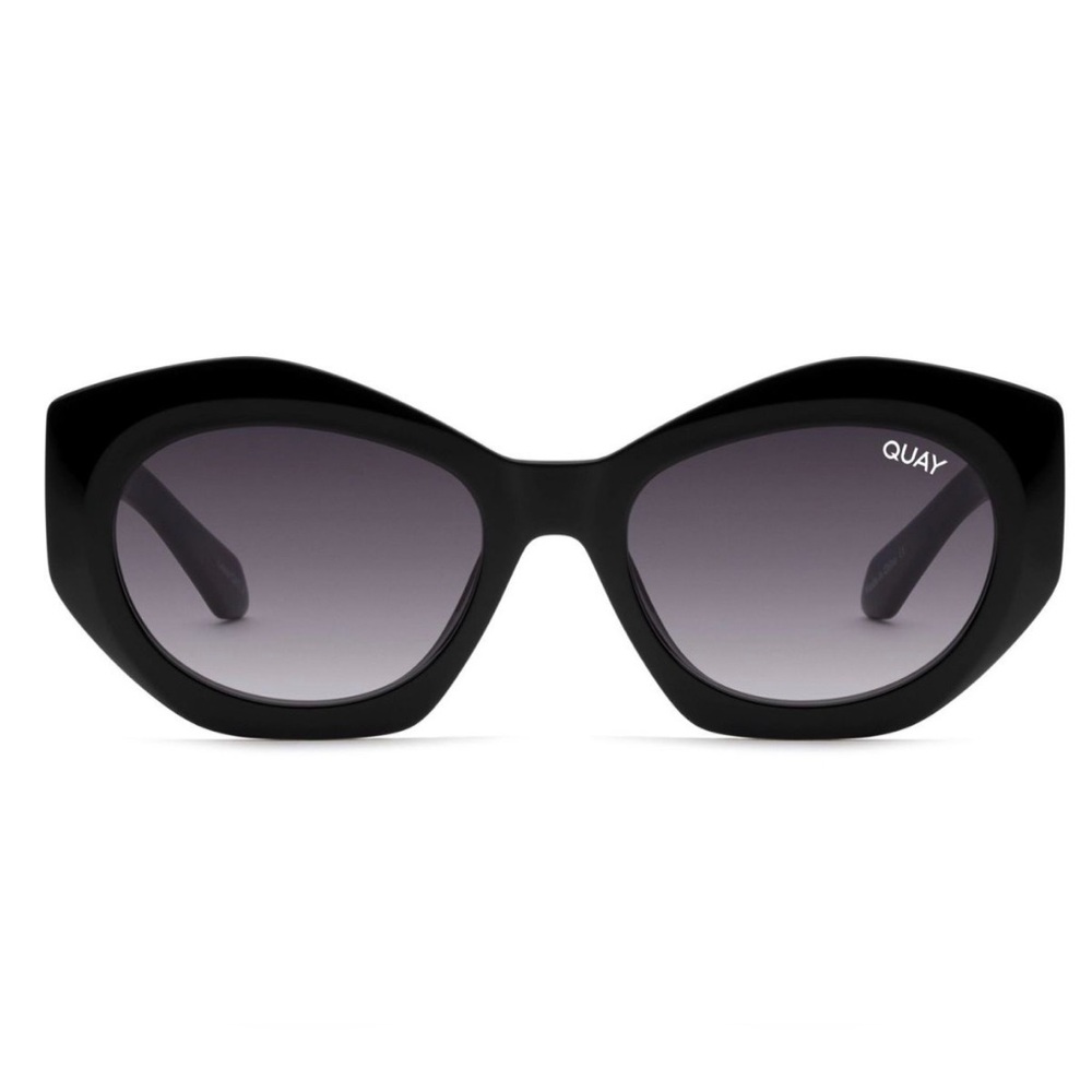 Quay Australia Real Me Sunglasses in Black/Smoke